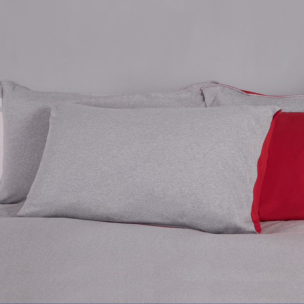 金喜兔 雙人被套+枕套三件組-熱情紅產品圖