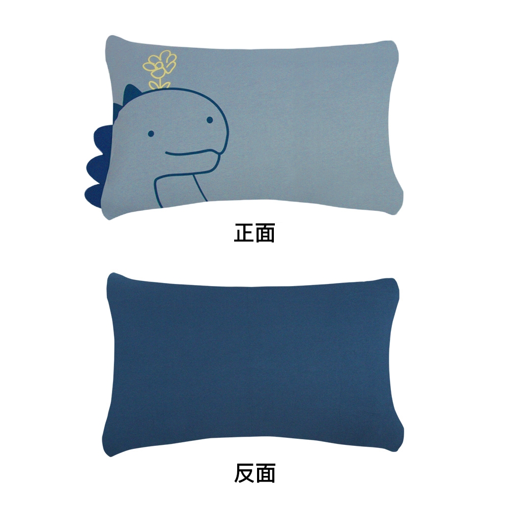 恐龍妹印花信封式枕套1入-運河藍產品圖