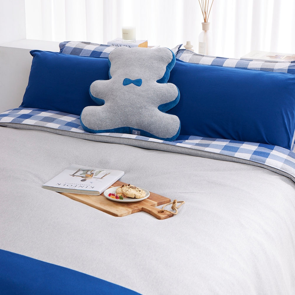 皇家熊 加大被套+枕套三件組-深海藍產品圖