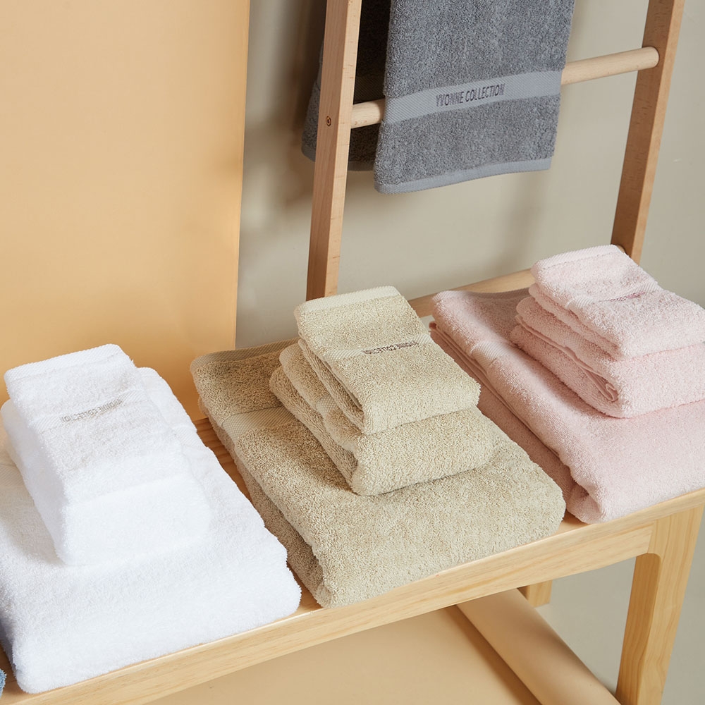 純棉長毛巾-淺粉產品圖