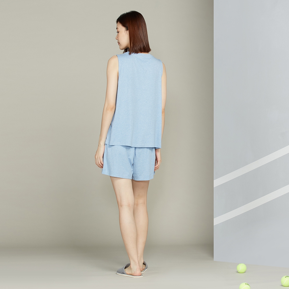【竹纖維】麻花短褲-藍（M/L）產品圖