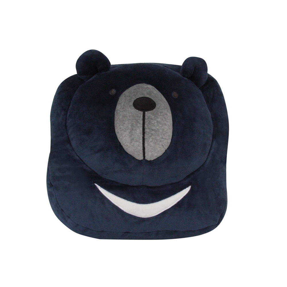 黑熊暖手枕-丈青藍產品圖