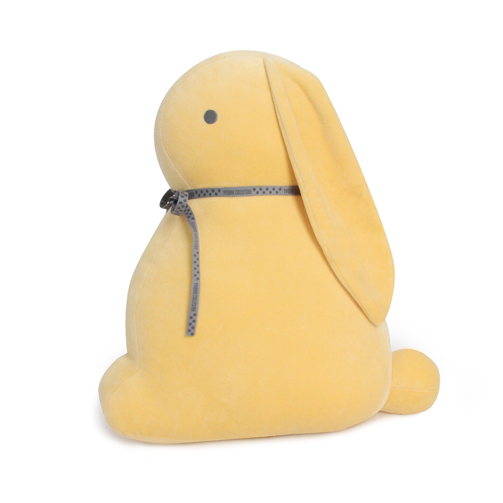 垂耳兔立體靠枕-金合歡黃產品圖