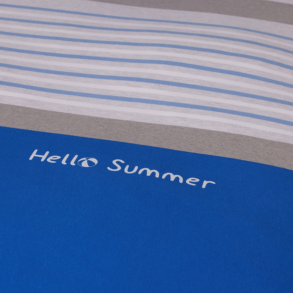 【膠原美膚】盛夏泳池 單人四季被-藍產品圖
