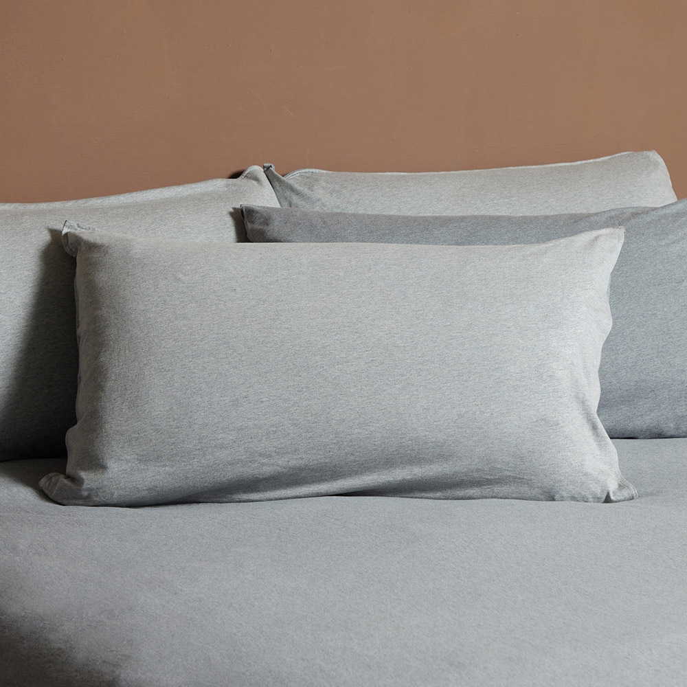 素面雙色信封式枕套1入-迷霧灰/岩石灰產品圖