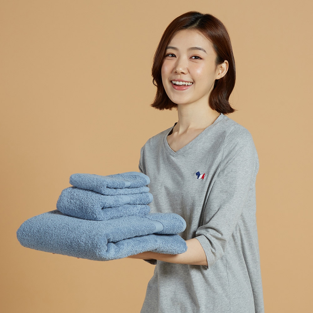 純棉小方巾-藍產品圖
