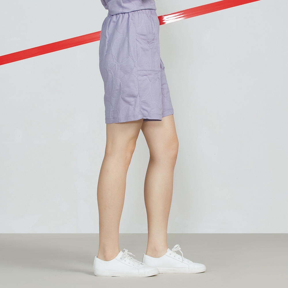 立體提花短褲-薰衣草紫（M/L）產品圖