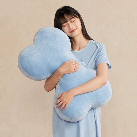 素面大骨頭抱枕-海島藍