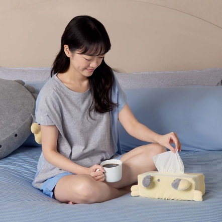 螃蟹面紙套-晨曦黃