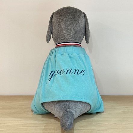 YVONNE繡花狗褲子-綠