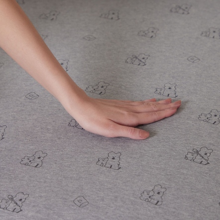 DINOTAENG｜QUOKKA & BOBO 純棉印花床包-迷霧灰