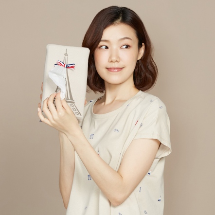 巴黎鐵塔面紙套-奶霜杏