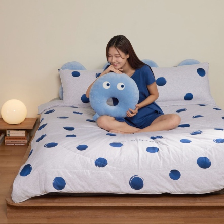 圓夢 四季被-銀白灰