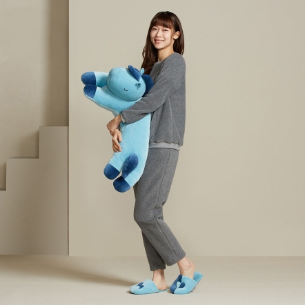 冰島馬彎型抱枕-冰島藍