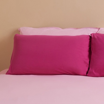 減法美學｜素面雙色信封式枕套1入-深淺粉