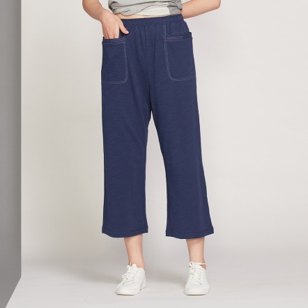 莫代爾棉明線長褲-丈青