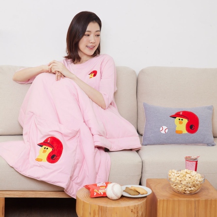 LINE FRIENDS｜莎莉棒球 收納四季被