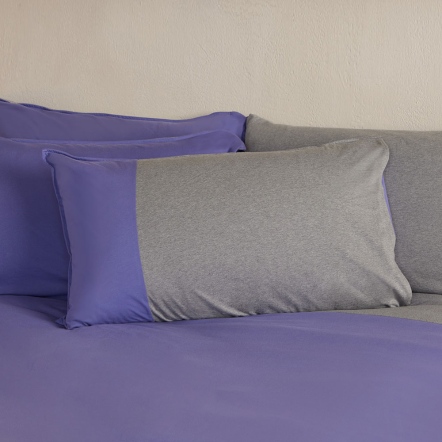 素面拼接信封式枕套1入-星光紫