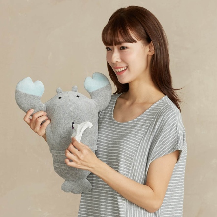 龍蝦面紙套-迷霧灰