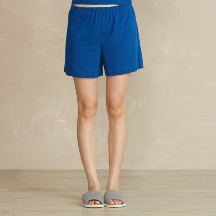 【薄荷紗】網路限定 | 素面短褲-深藍