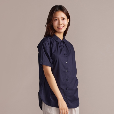網路限定｜小圓領短袖襯衫