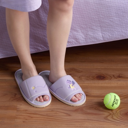 恐龍開口室內拖鞋-薰衣草紫(M/L)