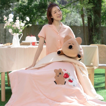 DINOTAENG | 草莓 四季被-粉橘