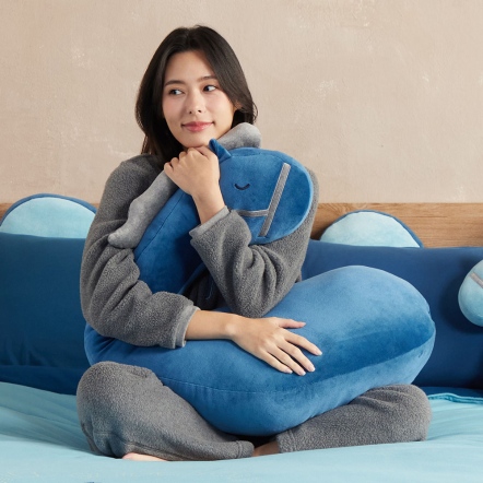 冰島馬多功能抱枕-普魯士藍