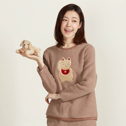 趴趴狗玩偶-蜜茶棕