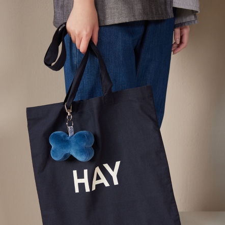 素面骨頭吊飾-普魯士藍