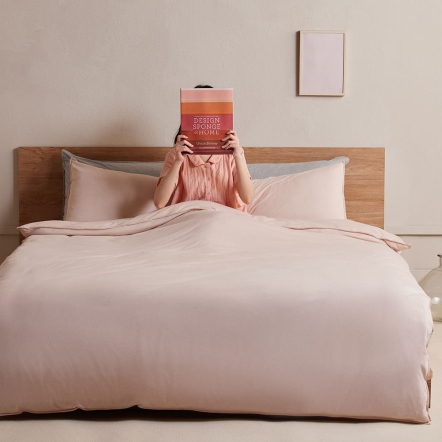 減法美學｜素面雙人被套+枕套組-和果粉