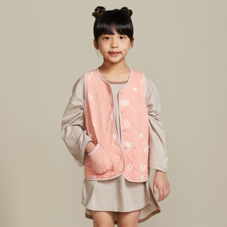 童裝 | 海鸚鵡包紗背心-薔薇粉