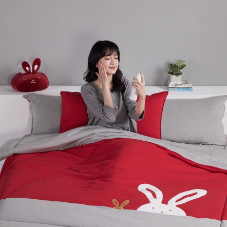 金喜兔 四季被-熱情紅