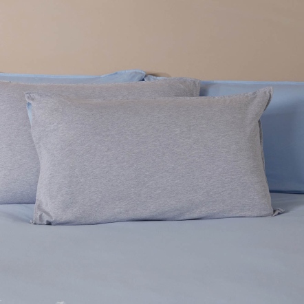 素面雙色信封式枕套1入-寧靜灰