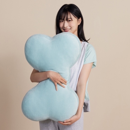 素面大骨頭抱枕-湖水綠