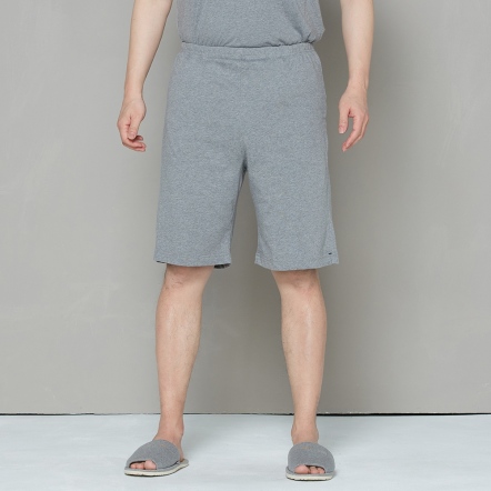 純棉素面五分褲-灰