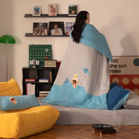 LINE FRIENDS｜好友星球 四季被-寧靜灰