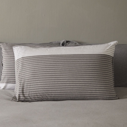 晨光條紋信封式枕套1入-岩石灰