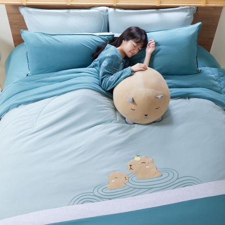 侘寂水豚 四季被-泉水綠