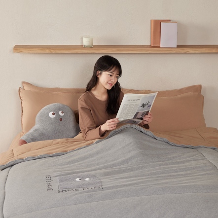 睛睛 蓄暖被-迷霧灰