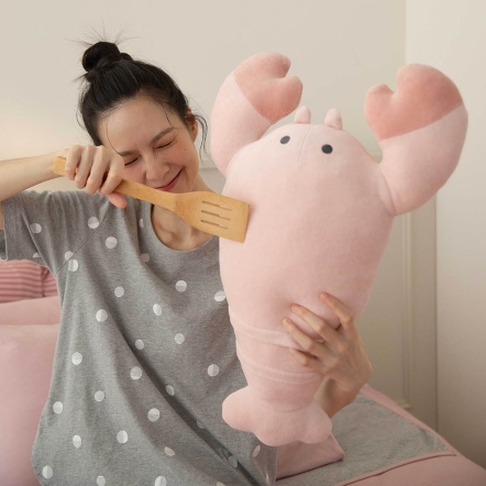 龍蝦抱枕-貝殼粉