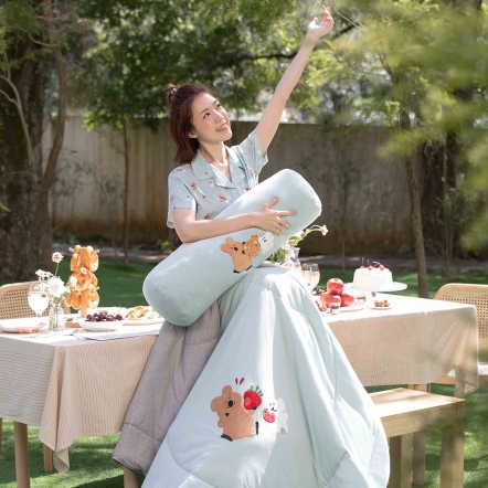 DINOTAENG | 草莓 四季被-湖水綠