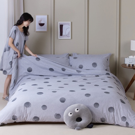 圓夢 被套+枕套組-寧靜灰