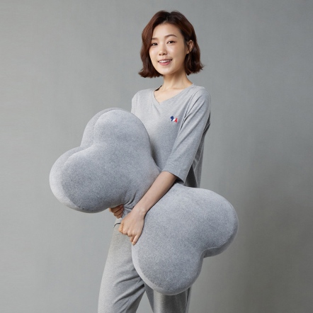 素面大骨頭抱枕-迷霧灰