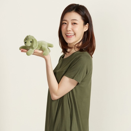 趴趴狗玩偶-抹茶綠