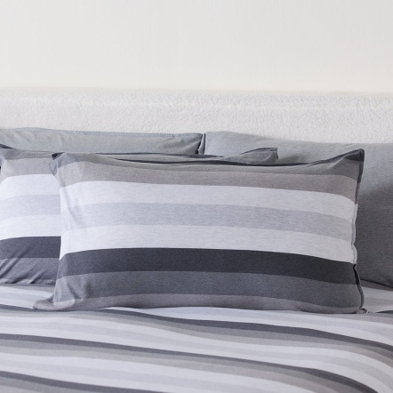 光影條紋床組枕套