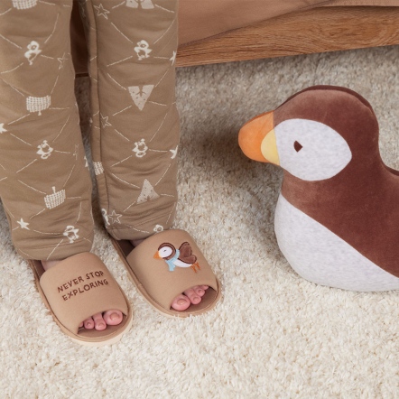 海鸚鵡開口室內拖鞋-大地棕(M/L)