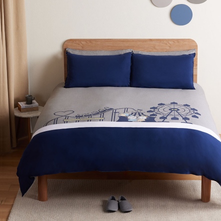 樂園 被套+枕套組-迷霧灰