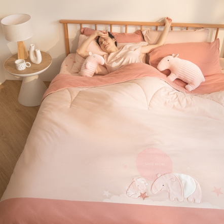 馬來貘 四季被-香檳粉